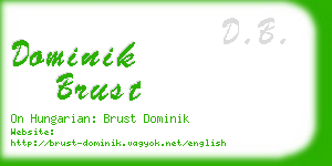 dominik brust business card